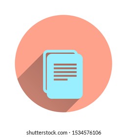 illustration of 2 sheets of paper, an icon for copying, copy and paste buttons.