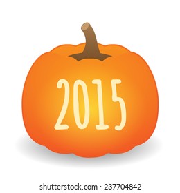 Illustration of a 2015 halloween party design