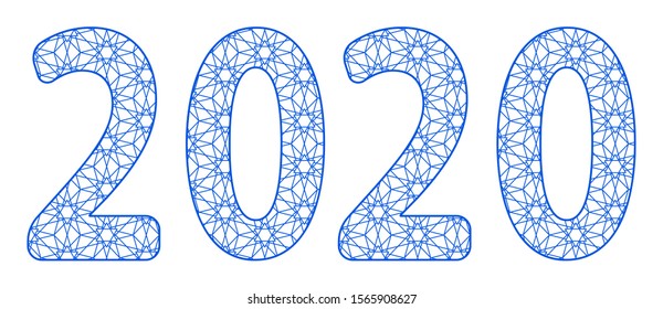 Illustration of the 2020 abstract lettering