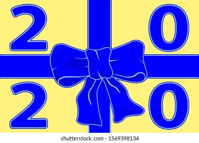 Illustration of the 2020 color lettering