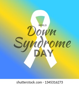 Illustration Of 21 March World Down Syndrome Day Background.