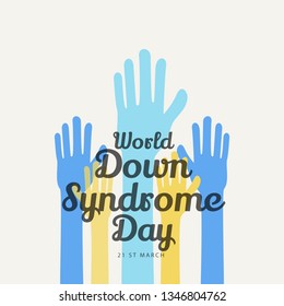 Illustration Of 21 March World Down Syndrome Day Background.