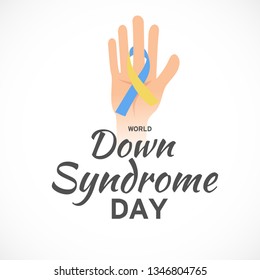 Illustration Of 21 March World Down Syndrome Day Background.