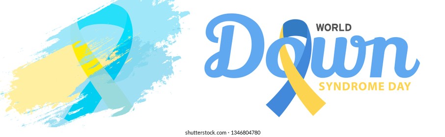 Illustration Of 21 March World Down Syndrome Day Background.