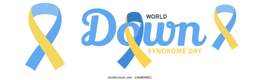 Illustration Of 21 March World Down Syndrome Day Background.