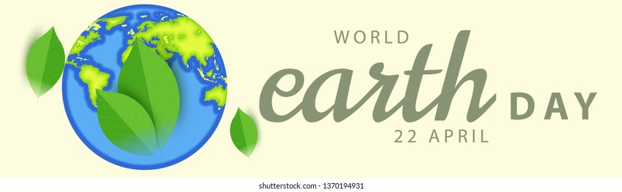 Illustration Of 22 April World Earth Day Background.