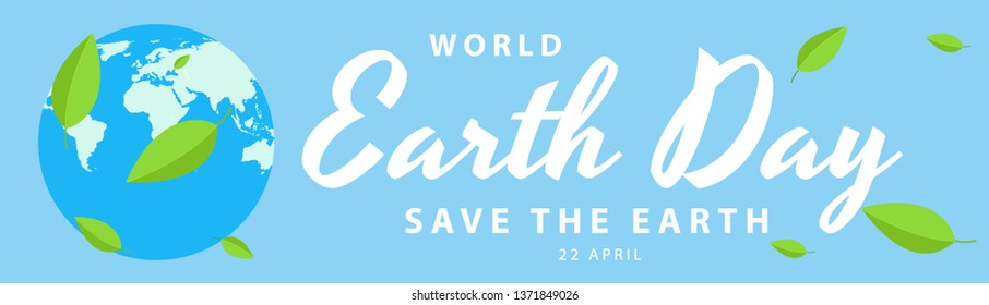 Illustration Of 22 April World Earth Day Background.