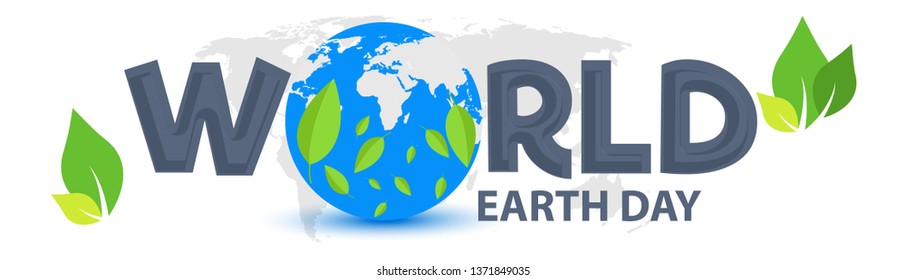 Illustration Of 22 April World Earth Day Background.