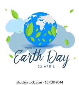 Illustration Of 22 April World Earth Day Background.