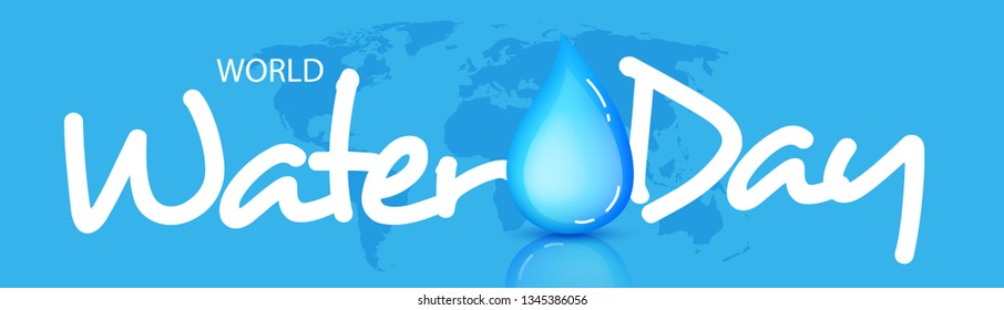 
Illustration Of 22 March World Water Day Background.
