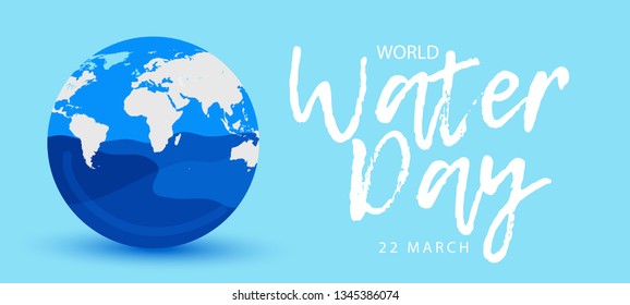 
Illustration Of 22 March World Water Day Background.
