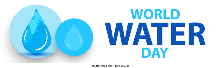 
Illustration Of 22 March World Water Day Background.
