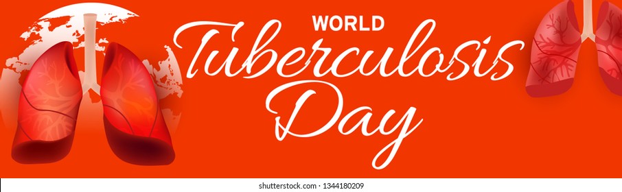 Illustration Of 24 March World Tuberculosis Day Background.