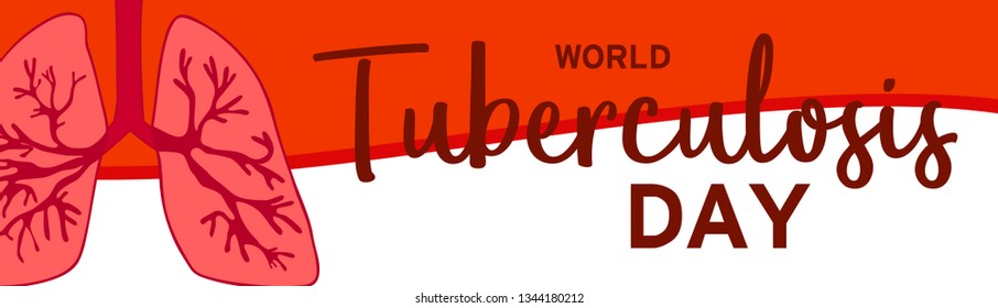 Illustration Of 24 March World Tuberculosis Day Background.