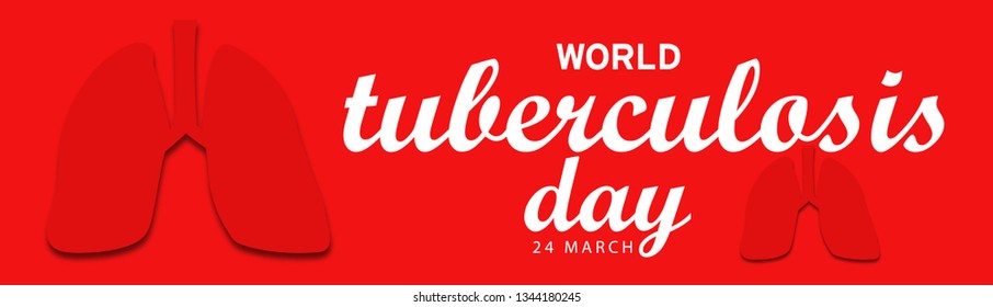 Illustration Of 24 March World Tuberculosis Day Background.