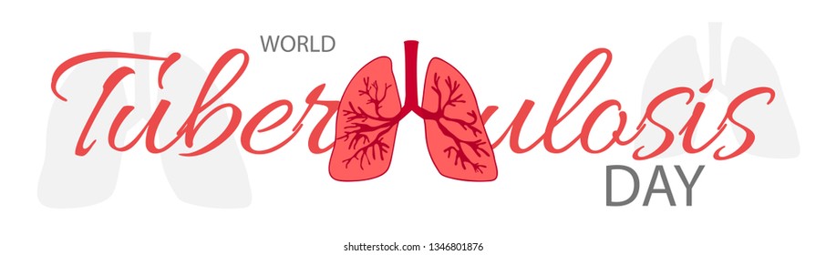 Illustration Of 24 March World Tuberculosis Day Background.