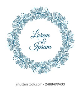 ILLUSTRATION 259 VINTAGE FLORAL OR ORNAMENTAL FRAME BACKGROUND