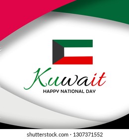 
Illustration Of 25th February Kuwait Happy National Day Background.