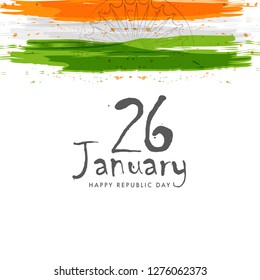 
Illustration Of 26 January Indian Republic Day Background.