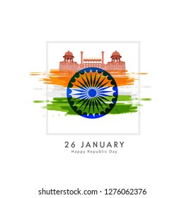 
Illustration Of 26 January Indian Republic Day Background.