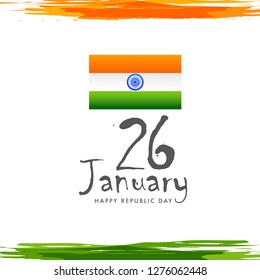 
Illustration Of 26 January Indian Republic Day Background.