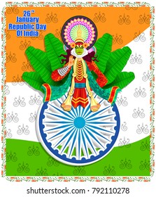 illustration of 26th January republic day of India