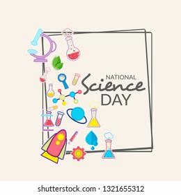 Illustration Of 28 February National Science Day Background.