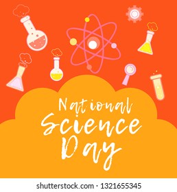 Illustration Of 28 February National Science Day Background.