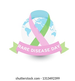 
Illustration Of 28 February Rare Disease Day Background.