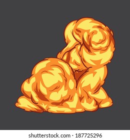 illustration 2d explosion.