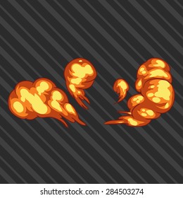 illustration 2d explosion.