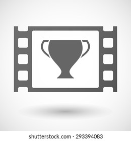 Illustration of a 35mm film frame with a cup
