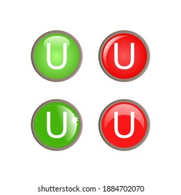 ilustración de un tipo de letra 3D en un círculo. adecuado para el icono