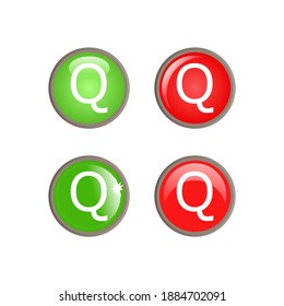 illustration of a 3D font in a circle. suitable for icon