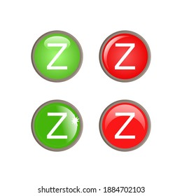 Darstellung einer 3D-Schriftart in einem Kreis. für Icon geeignet