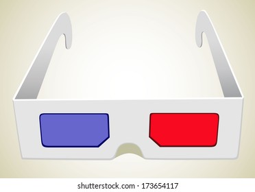 illustration of 3d glasses 