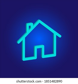 illustration of 3d icons on blue background