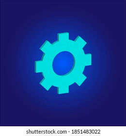 illustration of 3d icons on blue background