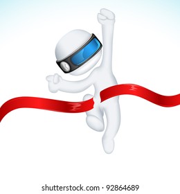 illustration of 3d man in vector fully scalable