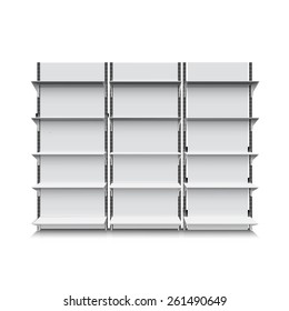 Illustration of 3d shelf