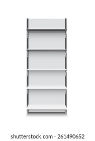 Illustration of 3d shelf