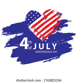 Illustration 4 July independence day USA
