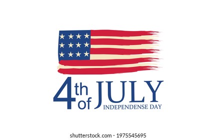 Illustration Of 4 Th July USA Happy Independence Day