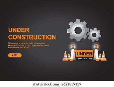 Illustration of 404 error, under construction, and under maintenance concepts. Useful for websites, apps, and digital platforms facing downtime or updates.