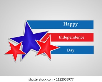 illustration of 4th of July US independence day background