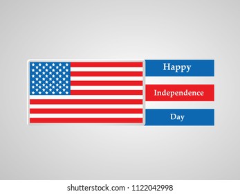 illustration of 4th of July US independence day background