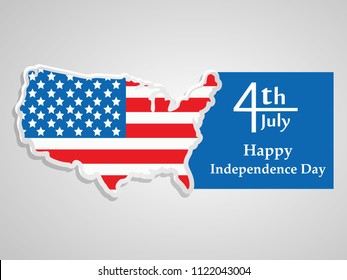 illustration of 4th of July US independence day background