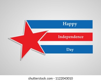 illustration of 4th of July US independence day background
