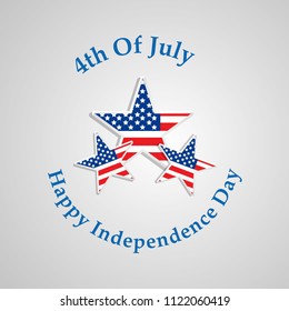 illustration of 4th of July US independence day background