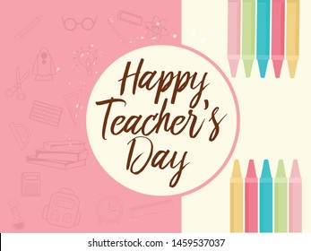 
Illustration Of 5th September Happy Teacher's Day Background.